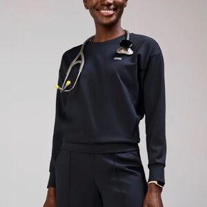 NWT FIGS Navy Cornelia FORMx Crewneck - Scrub Top